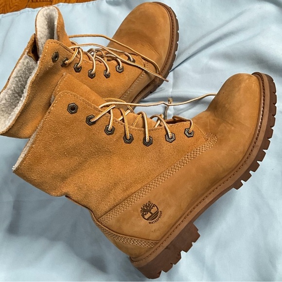 ᴡᴀᴛᴇʀᴘʀᴏᴏꜰ ʙᴏᴏᴛꜱ , ʙʀᴀɴᴅ: ᴛɪᴍʙᴇʀʟᴀɴᴅ ,ꜱɪᴢᴇ  7.5 ᴜꜱ , ᴄᴏʟᴏʀ: ᴡʜᴇᴀᴛ ɴᴜʙᴜᴄᴋ - Picture 2 of 7